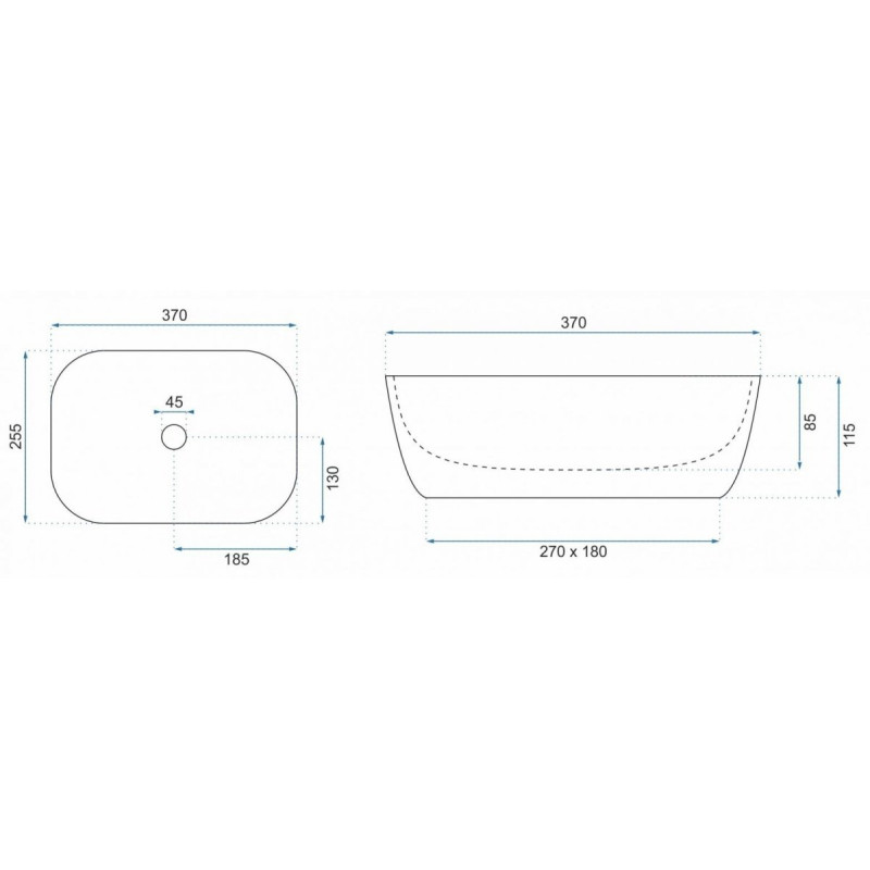 Elegancka mini umywalka ceramiczna Belinda w kolorze czarnym - stylowa i kompaktowa!