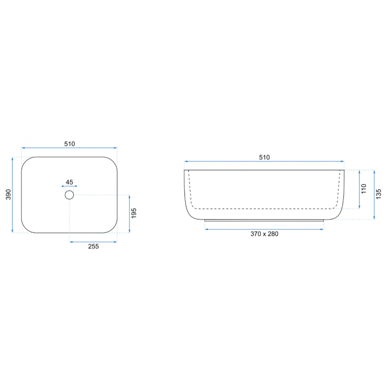 Elegancka Umywalka Nablatowa REA Demi Shiny - Blask Nowoczesności!