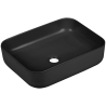 Laveo Mogami umywalka nablatowa ceramiczna czarna