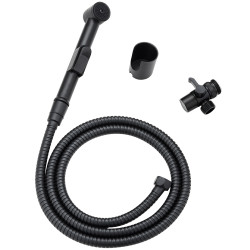 Fen Czarne: Nowoczesny Zestaw Prysznicowy Bidetta z Antyskret i Przełącznikiem