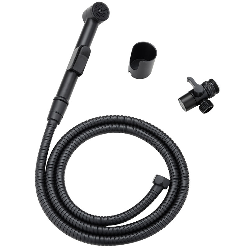 Fen Czarne: Nowoczesny Zestaw Prysznicowy Bidetta z Antyskret i Przełącznikiem