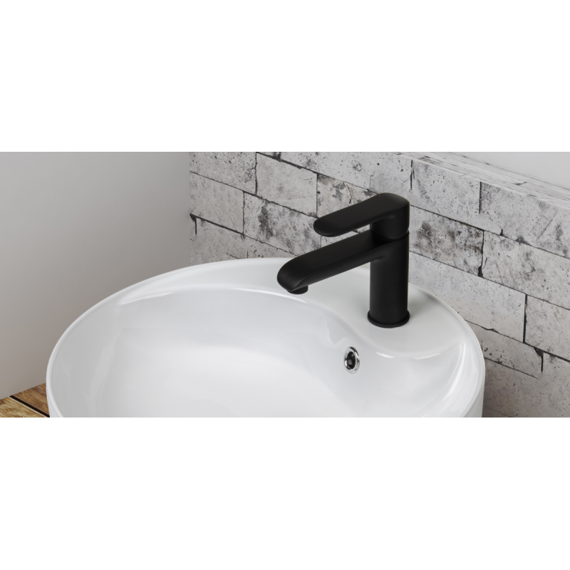 Invena Siros - Elegancka Bateria Łazienkowa Stojąca Czarna