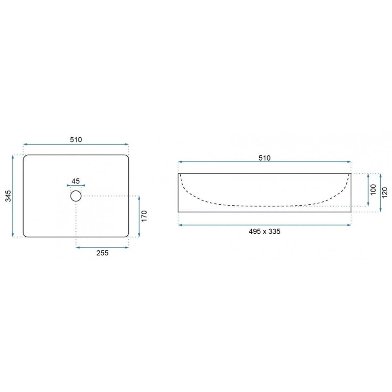 Ekskluzywna Umywalka Nablatowa INGA z Czarnym Matowym Marmurem