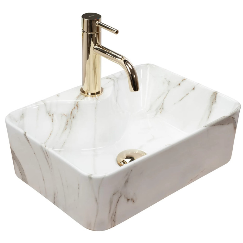 Kompaktowa Umywalka Kelly Mini Blask - Elegancja na Twoim Blacie