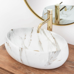 Elegancka Umywalka Nablatowa LINDA LAVA - Nowoczesny Styl do Łazienki