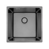Laveo Aden zlewozmywak stalowy grafit 440x440 1-komorowy