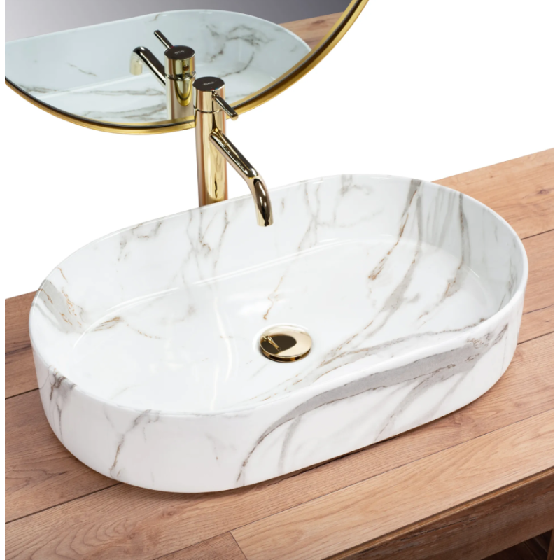 Stylowa Umywalka NABLATOWA NADIA 60 Shiny - Elegancja i Nowoczesność