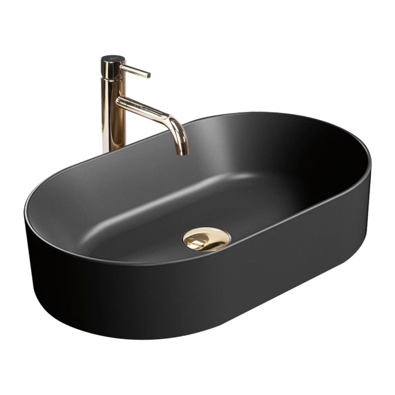 Umywalka Łazienkowa NADIA 60 Black Matt - Elegancja w Czystej Formie!