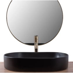 Umywalka Łazienkowa NADIA 60 Black Matt - Elegancja w Czystej Formie!