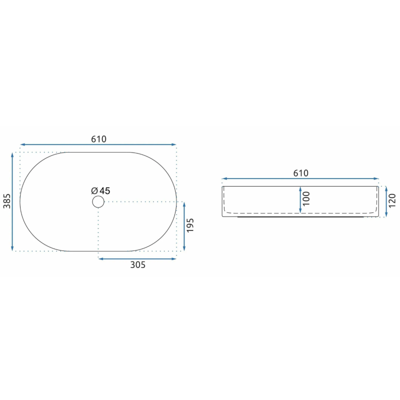 Umywalka Łazienkowa NADIA 60 Black Matt - Elegancja w Czystej Formie!