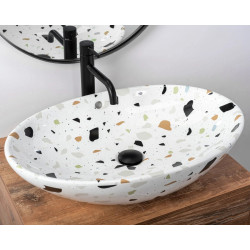 Nowoczesna umywalka Terrazo Olga - Elegancja na Twoim blacie!