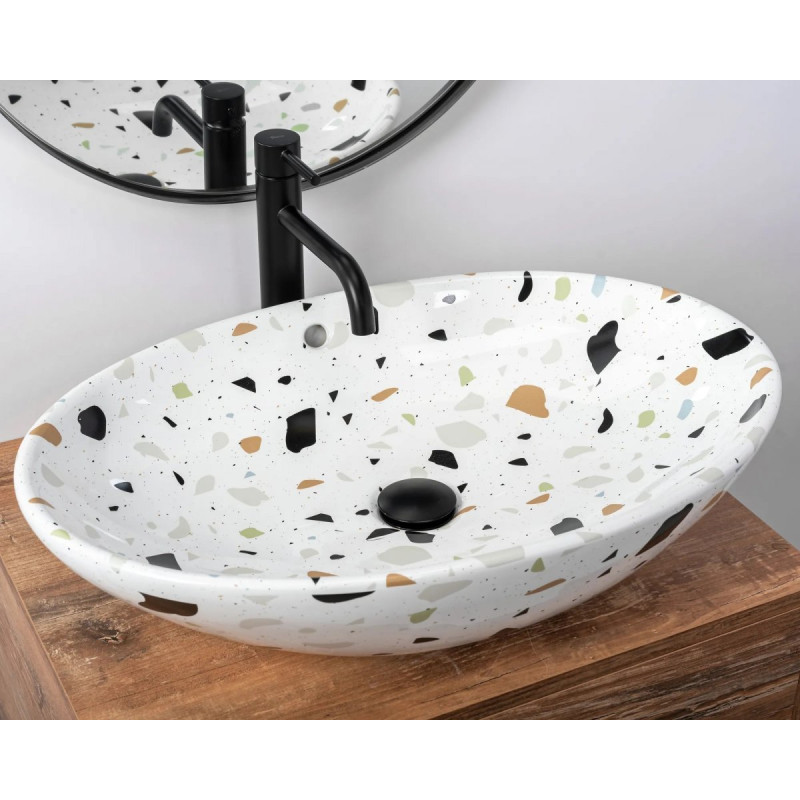 Nowoczesna umywalka Terrazo Olga - Elegancja na Twoim blacie!