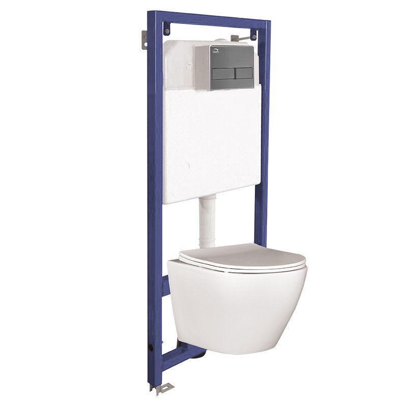 Desna Elegance: Nowoczesny Zestaw WC Podtynkowy - Gwarancja 10 lat!