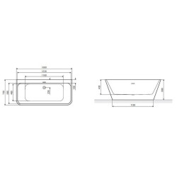 Ekskluzywna Wanna Wolnostojąca LILA 160 – Relaks i Elegancja w Twojej Łazience