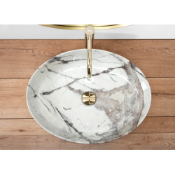 Luksusowa Umywalka Królewska Thunder - Blask Elegancji Nablatowej