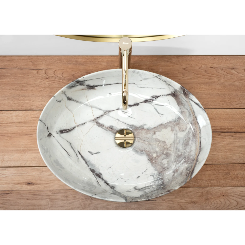 Luksusowa Umywalka Królewska Thunder - Blask Elegancji Nablatowej