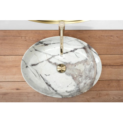 Luksusowa Umywalka Królewska Thunder - Blask Elegancji Nablatowej