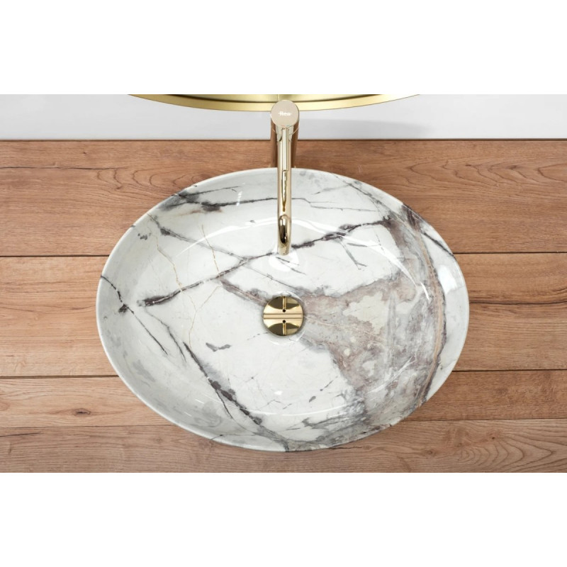 Luksusowa Umywalka Królewska Thunder - Blask Elegancji Nablatowej