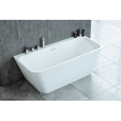 Luksusowa Wanna Wolnostojąca LILA 160 z Elegancką Baterią KERIA - Twoje Spa w Domu!