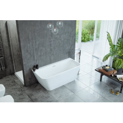 Luksusowa Wanna Wolnostojąca LILA 160 z Elegancką Baterią KERIA - Twoje Spa w Domu!