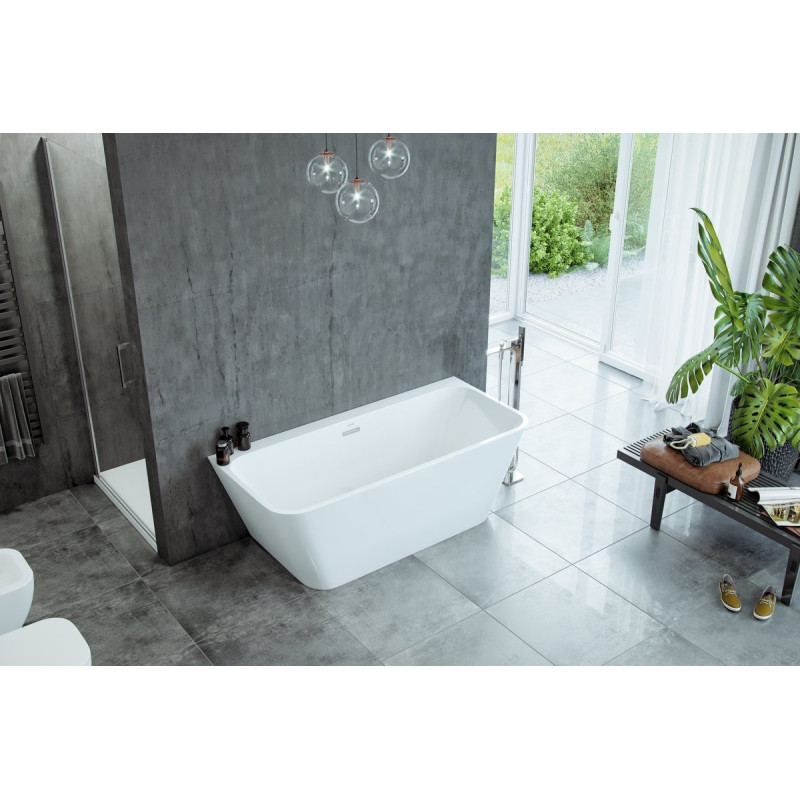 Luksusowa Wanna Wolnostojąca LILA 160 z Elegancką Baterią KERIA - Twoje Spa w Domu!