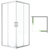 Desna Premium Kabina Prysznicowa 90x90: Ciche zamknięcie, Chromowany styl, Bez brodzika!