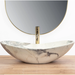 Stylowa Umywalka Nablatowa Royal Sand - Nowoczesny Design dla Twojej Łazienki!