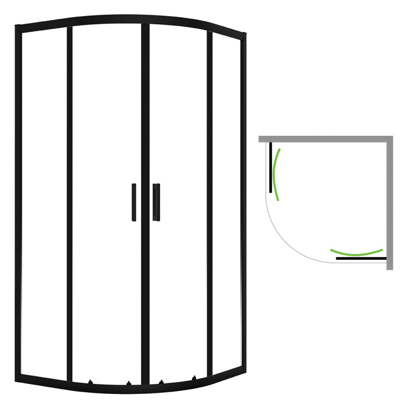 Elegancka Kabina Prysznicowa Desna - Z Harmonią Ciszy 90x90 cm