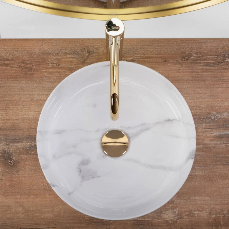 Luksusowa Umywalka Nablatowa Sami Marble - Elegancja i Styl w Twojej Łazience