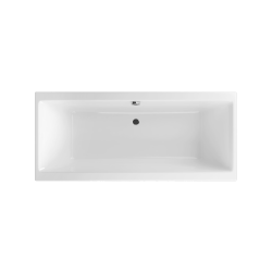 Pryzmat Slim wanna prostokątna 180x80 cm biały połysk