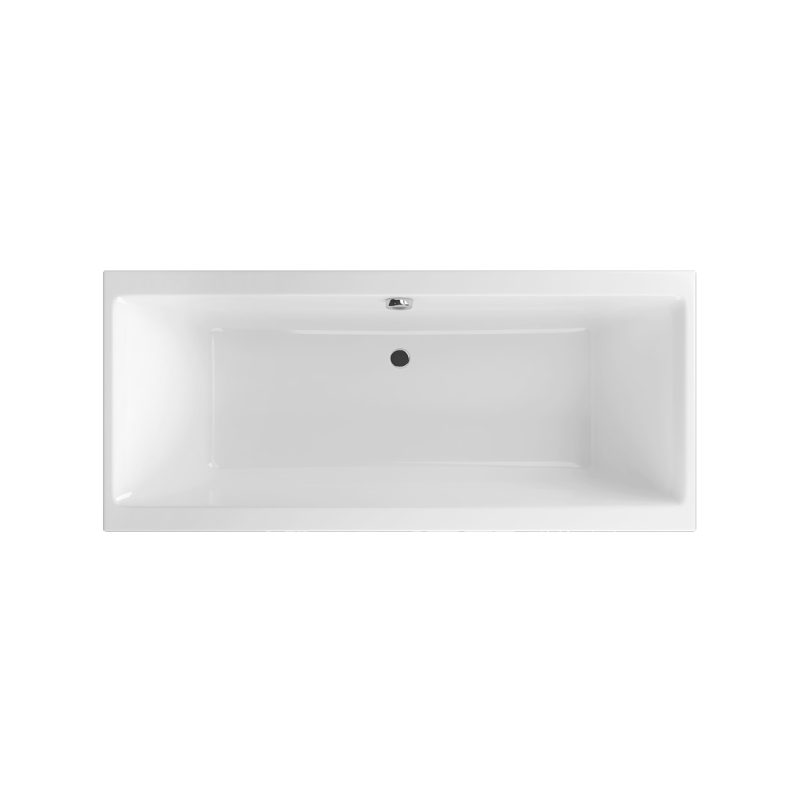 Pryzmat Slim wanna prostokątna 180x80 cm biały połysk