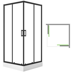 Elegancka Kabina Prysznicowa 90x90 cm - Ergonomiczny Komfort z Nowoczesnym Wykończeniem