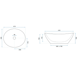 Ekskluzywna Umywalka Sofia Czarny/Złoty - Elegancja na Twojej Toaletce