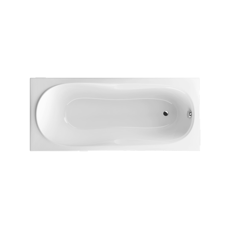 Sekwana wanna prostokątna 170x75 cm biały połysk
