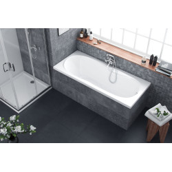 Sekwana wanna prostokątna 170x75 cm biały połysk