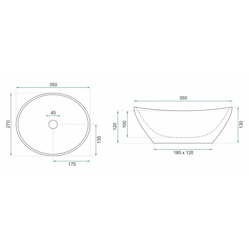 Czarna Umywalka Nablatowa Sofia Mini - Elegancja w Twojej Łazience