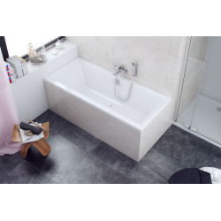 Pryzmat wanna prostokątna 150x75 cm biały połysk