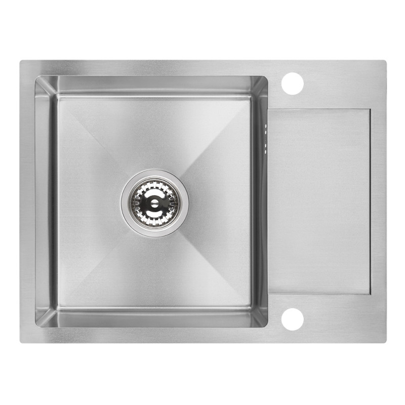 Marmara Inox EasyFit: Trwały Zlewozmywak 1-komorowy z Półociekaczem - Idealny Dla Twych Potrzeb!