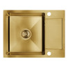 Laveo Marmara zlewozmywak stalowy złote 440x570 1-komorowy