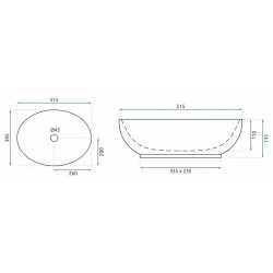 Ekskluzywna Umywalka Nablatowa Villa w Odcieniu Starego Złota