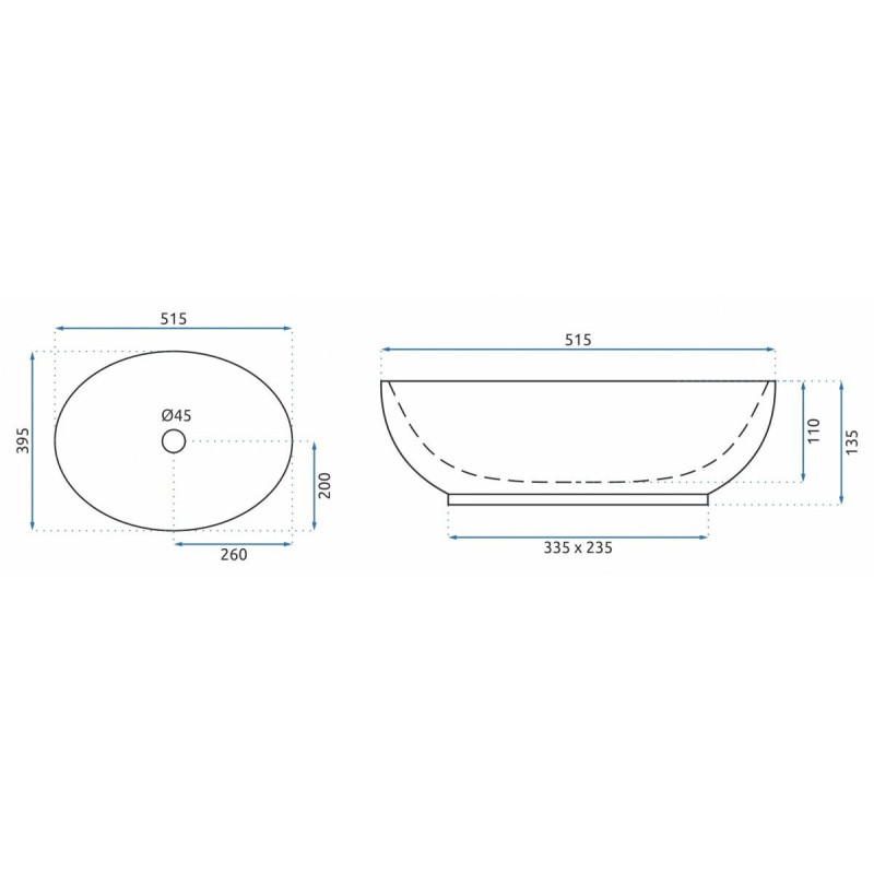 Ekskluzywna Umywalka Nablatowa Villa w Odcieniu Starego Złota