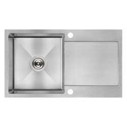 Laveo Marmara zlewozmywak stalowy inox 440x760 1-komorowy