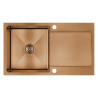 Marmara Copper Luxe - Jednokomorowy zlewozmywak z ociekaczem, elegancki i wytrzymały