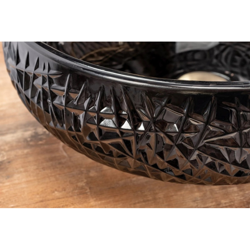 Stylowa Umywalka Ice Black Nablatowa - Elegancja w Twojej Łazience