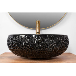 Stylowa Umywalka Ice Black Nablatowa - Elegancja w Twojej Łazience