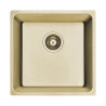 Aden Gold – Kwadratowy Zlewozmywak Złoty, 1-Komorowy, Trwałość na Lata!