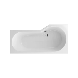 Excellent Be Spot wanna narożna 160x80 cm lewa  biały połysk