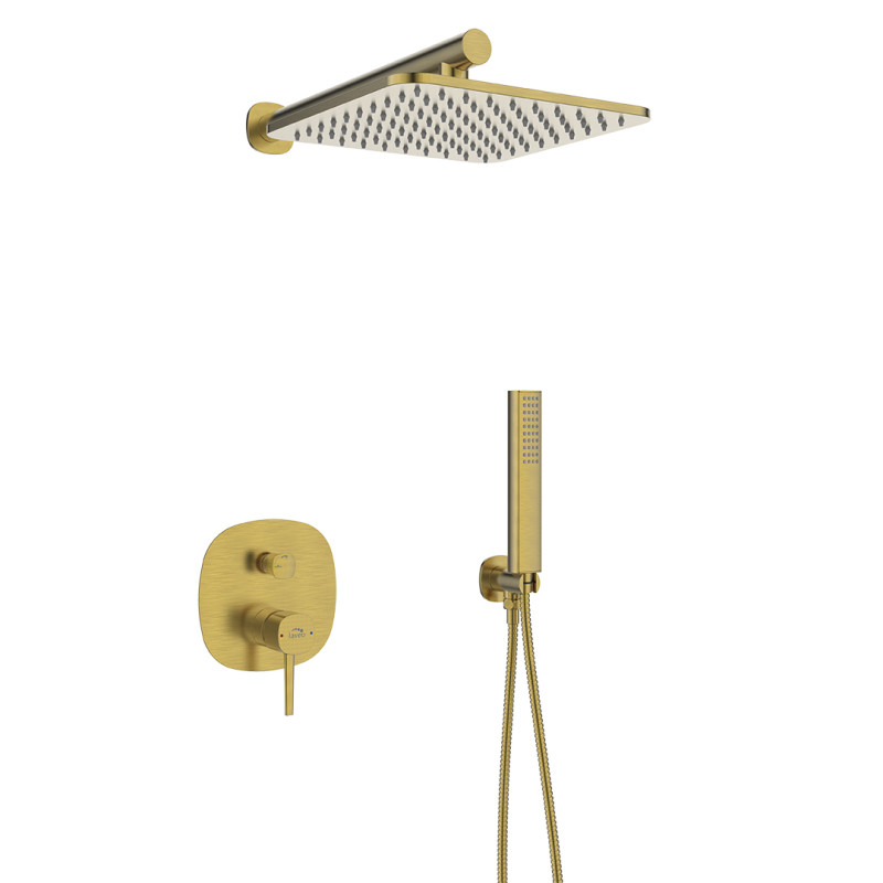Pozłacany Komfort - Podtynkowy Zestaw Natryskowy Pola z Technologią Antykamień