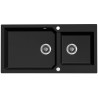 Milos - granitowy zlewozmywak 2-komorowy, nowoczesny, ultraodporny - doskonałość w Twojej kuchni!