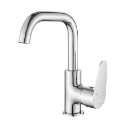 Sagra Chromowa Bateria Umywalkowa "L" z Ruchomą Wylewką - Oszczędność i Elegancja